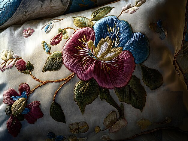 detaliu broderie artistică